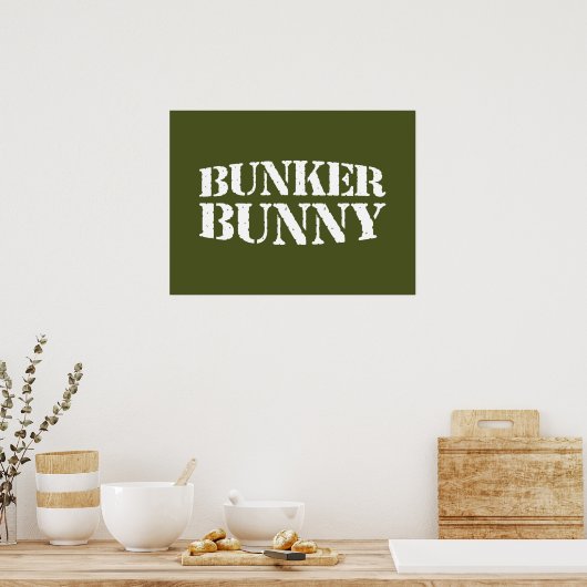 BUNKER BUNNY POSTER (Küche)