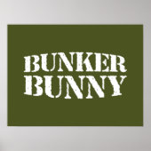 BUNKER BUNNY POSTER (Vorne)
