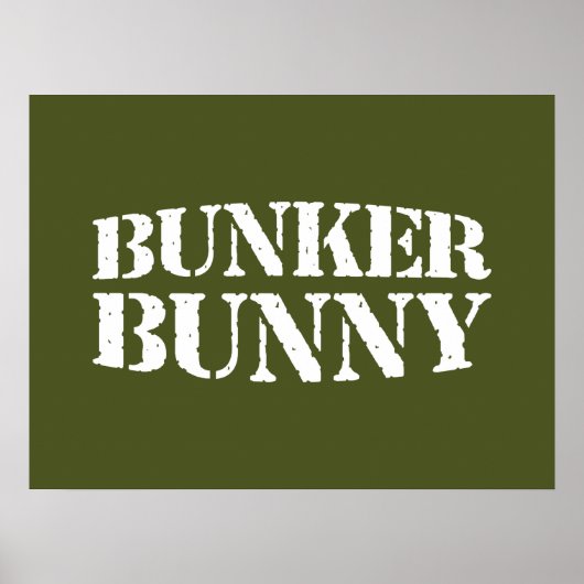 BUNKER BUNNY POSTER (Vorne)