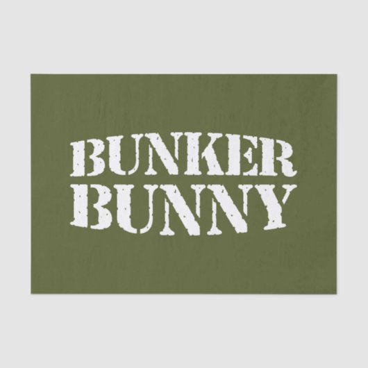 BUNKER BUNNY SEIDENPAPIER (Vorderseite)