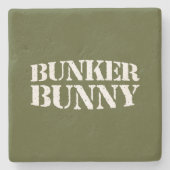 BUNKER BUNNY STEINUNTERSETZER (Vorderseite)