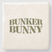 BUNKER BUNNY STEINUNTERSETZER (Vorderseite)
