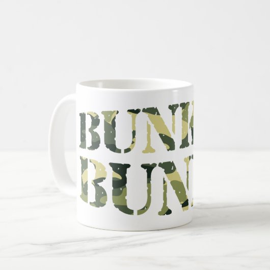 BUNKER CAMOUFLAGE / KAMOUFLAGE KAFFEETASSE (Vorderseite Links)