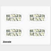 BUNKER CAMOUFLAGE / KAMOUFLAGE OVALER AUFKLEBER (Blatt)