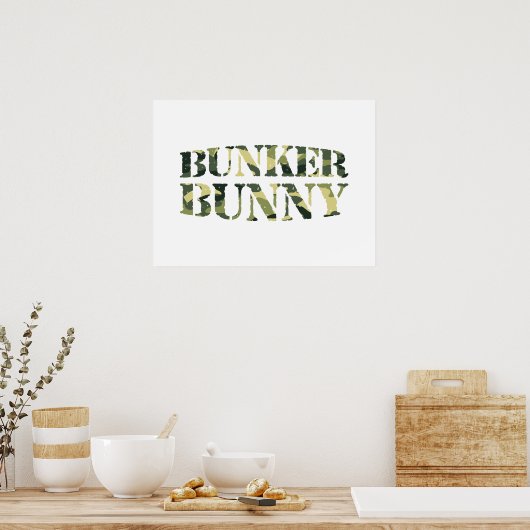 BUNKER CAMOUFLAGE / KAMOUFLAGE POSTER (Küche)