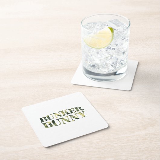 BUNKER CAMOUFLAGE / KAMOUFLAGE RECHTECKIGER PAPPUNTERSETZER (Vor Ort)