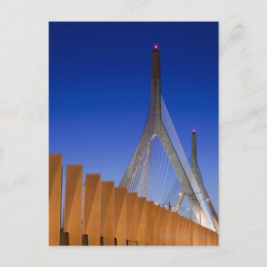 Bunker Hill Bridge, Boston, Massachusetts Postkarte (Vorderseite)