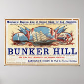 Bunker Hill Clipper Ships für San Francisco Poster (Vorne)