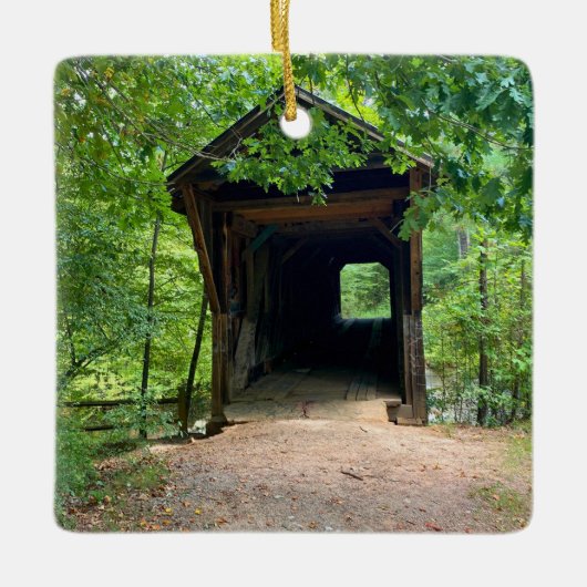 Bunker Hill Covered Bridge Keramikornament (Vorderseite)