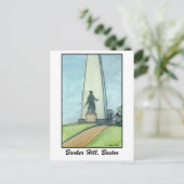 Bunker Hill Monument, Boston MA Postkarte (Stehend Vorderseite)