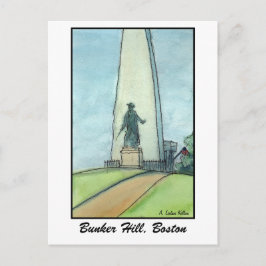 Bunker Hill Monument, Boston MA Postkarte