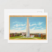 Bunker Hill Monument Obelisk Postkarte (Vorne/Hinten)