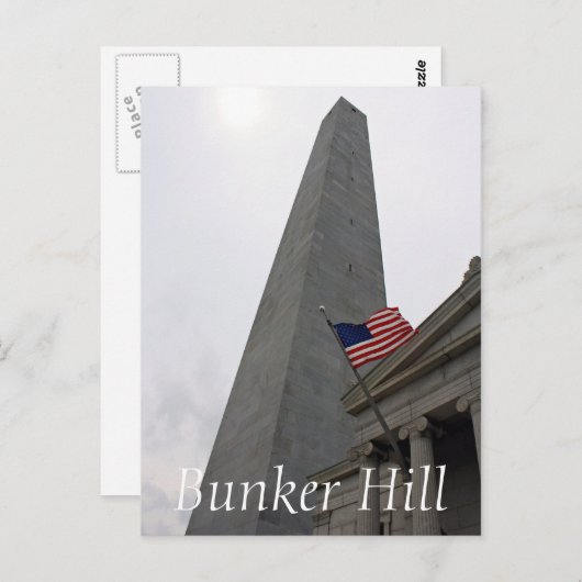Bunker Hill Postkarte (Vorne/Hinten)