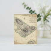 Bunker Hill Revolutionary War Map (17. Juni 1775) Postkarte (Stehend Vorderseite)