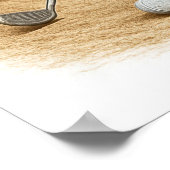 Bunker Trouble - Golf Art Print Poster (Ecke)