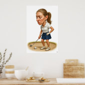 Bunker Trouble - Golf Art Print Poster (Küche)