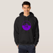 Bunkerlogo (lila) hoodie (Vorne ganz)