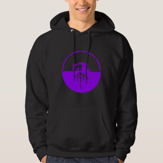 Bunkerlogo (lila) hoodie (Vorderseite)