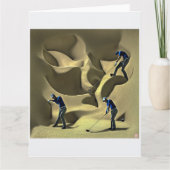 Bunkerproblem - Big Golf Card Dankeskarte (Vorderseite)