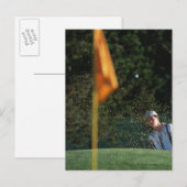 Bunkerschuss (Golf) Postkarte (Vorne/Hinten)