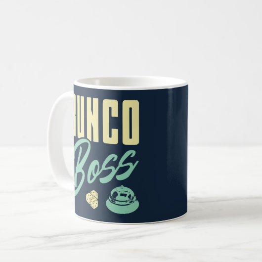 Bunko Boss - Bunco-Enthusiast Kaffeetasse (Vorderseite Links)