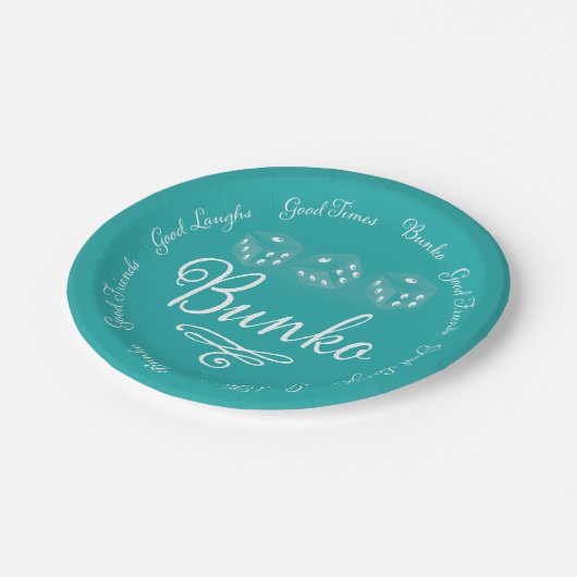 Bunko-PapierTeller Pappteller (Schrägansicht)