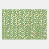 Bunne auf einem Feld - hellgrün. Geschenkpapier Set (Vorderseite)