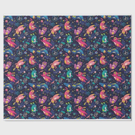 Bunne in Raumpackpapier Geschenkpapier (Flach)