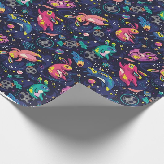 Bunne in Raumpackpapier Geschenkpapier (Ecke)