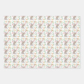 Bunne mit Blume Geschenkpapier Set (Vorderseite 3)