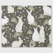 Bunne und Blattwerk Geschenkpapier (Flach)