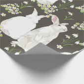 Bunne und Blattwerk Geschenkpapier (Ecke)