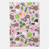 Bunne und ihre Leckereien Geschirrtuch (Vertikal)