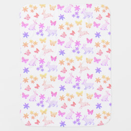 Bunne und Schmetterlinge Babydecke