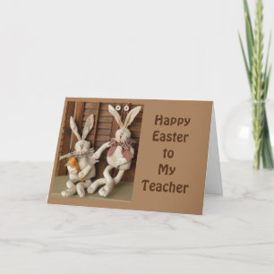 BUNNEN SIND SPRICHWORT "HAPPY EASTER" LEHRER! KART KARTE