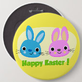BUNNIEN "HAPPY EASTER" BUTTON (Vorne & Hinten)