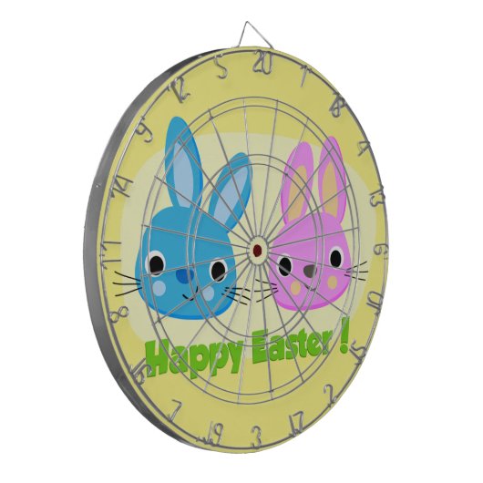 BUNNIEN "HAPPY EASTER" DARTSCHEIBE (Vorderseite Links)