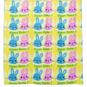 BUNNIEN "HAPPY EASTER" DUSCHVORHANG (Vorderseite)