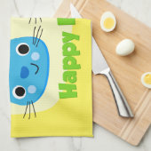 BUNNIEN "HAPPY EASTER" GESCHIRRTUCH (Viertel Falte)