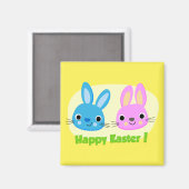 BUNNIEN "HAPPY EASTER" MAGNET (Vorderseite/Rückseite)