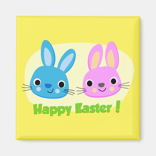 BUNNIEN "HAPPY EASTER" MAGNET (Vorne)