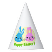 BUNNIEN "HAPPY EASTER" PARTYHÜTCHEN (Vorderseite)