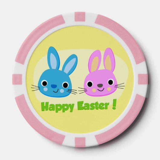BUNNIEN "HAPPY EASTER" POKERCHIPS (Vorderseite)