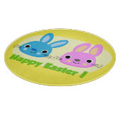 BUNNIEN "HAPPY EASTER" SCHNEIDEBRETT (Ecke)