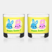 BUNNIEN "HAPPY EASTER" WHISKYGLAS (Vorderseite)