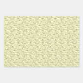 Bunnienbänder auf gelb - nahtlos. geschenkpapier set (Vorderseite 3)