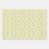 Bunnienbänder auf gelb - nahtlos. geschenkpapier set (Vorderseite 2)