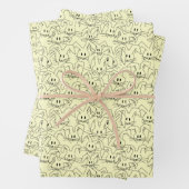 Bunnienbänder auf gelb - nahtlos. geschenkpapier set (Beispiel)