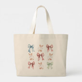 Bunnies and Bows Drawstring Backpack Jumbo Stoffbeutel (Rückseite)