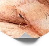 Bunnies Aquarelltiere Poster (Ecke)